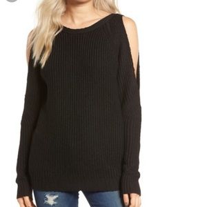 Open shoulder sweater